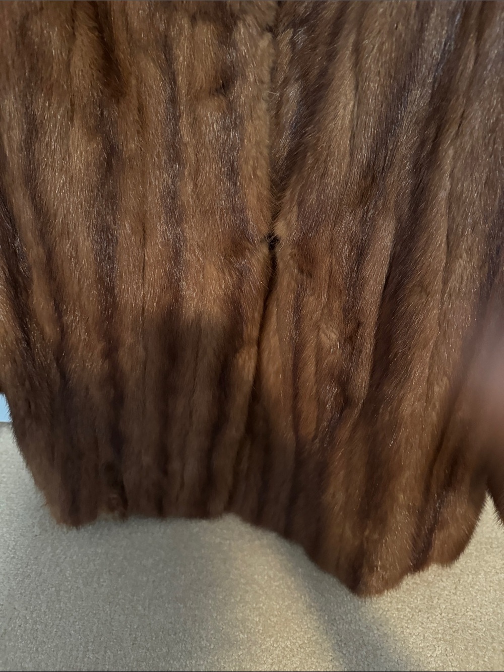Thompson Rich Chestnut Fur Peacoat - Picture 3 of 5